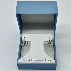 Sofia James New York Silver-plated Small Hoop earrings with Austrian crystals